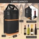 thumbnail image 3 of Bolsa térmica para vino opux de 4 botellas, aislada, color marrón, 3 of 9