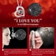 thumbnail image 3 of Collar Lebana de rosa auténtica roja preservada con la inscripción «I Love You», 3 of 7