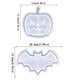 thumbnail image 5 of Juego de moldes de resina para almacenamiento de calabazas y murciélagos para Halloween (2 unidades), 5 of 6