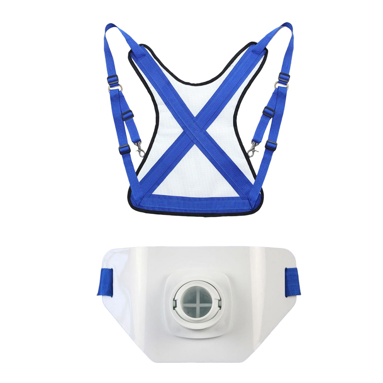 Magideal - Soporte Para Caña De Pescar, Arnés Para Hombro Y Espalda, Cardán Ajustable, Hebilla Para Cinturón De Pesca, Conjunto De Chaleco De Pesca, Soporte Para