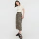 thumbnail image 4 of Pantalón Mujer Cullote Viscosa Print Camel Corona, 4 of 5