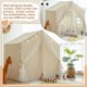 thumbnail image 4 of Carpa de juego Sherilyn Princess Castle con alfombrilla y luces en forma de estrella, 4 of 8