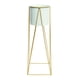 thumbnail image 2 of Porta Macetero Pedestal Maceta Plantas Blanco Dorado, 2 of 8