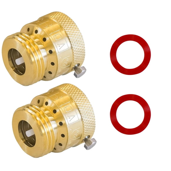 Válvula anti‑sifón para grifo Xiny Tool 3/4" latón (2 unidades)