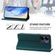 thumbnail image 3 of Funda Billetera con Soporte para Xiaomi Redmi 13C 4G/5G Bloqueo RFID Plegable Verde oscuro, 3 of 6