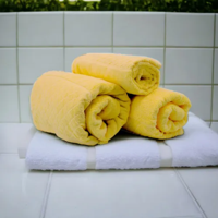 Genérico - Toalla De Cara 30X50 Cm 100% Algodón Pack De 2 Color Mostaza Liso