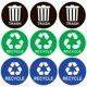 thumbnail image 3 of 9 Pegatinas De Reciclaje Para Botes De Basura De 5 Pulgadas Para Exteriores, Hogar, Eventos Comerciales, 3 of 5