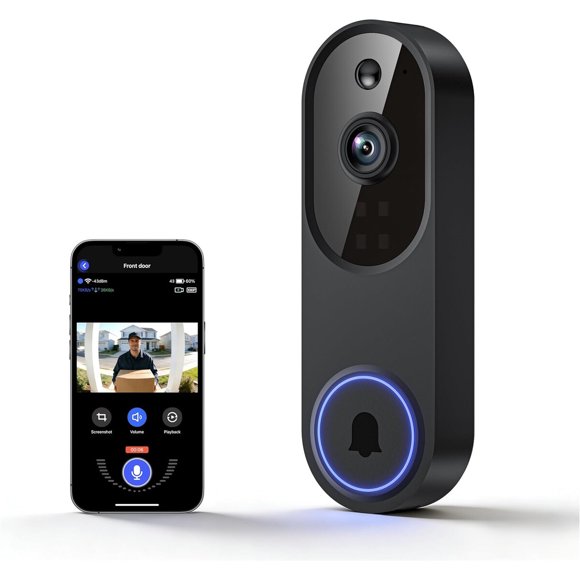 Cámara Timbre Inalámbrica Lunelyx 1080P Exterior con Audio