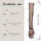 thumbnail image 2 of suxuMhao Guantes Elegantes Transparentes, 3 Pares Talla Única para la Mayoría de Adultos, Guantes Rojos de Fiesta Extra Largos 27.5IN Guantes de Malla Transparente Guantes de Ópera Guantes de Boda, 2 of 2
