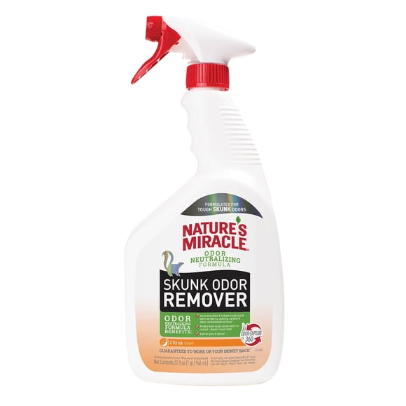 Agente limpiador Nature's Miracle Skunk, eliminador de olores, 946 ml