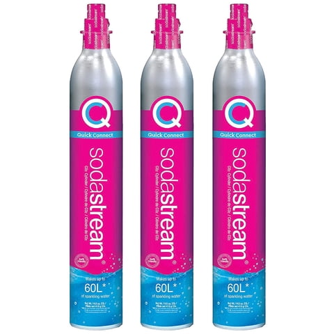 Paquete De Carbonatación Sodastream Con 3 Cilindros De 60 L, Color Rosa Cqc