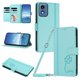 thumbnail image 1 of Funda Cartera Trébol para Motorola Moto G 2024 5G con Ranuras Tarjetas y Carga Inalámbrica Verde menta, 1 of 6