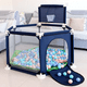 thumbnail image 2 of Corral Seguridad Bebe 50 pelotitas + Aro Basket Azul Marino, 2 of 8