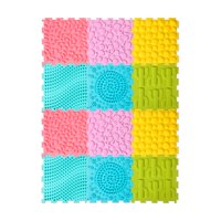 Genérico - Tapetes Mat Sensoriales Cuadrados Niños Set De 12 Piezas 25*25*1Cm - A8 - Sr2505