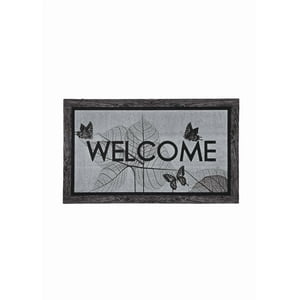 Genérico - Alfombra Limpiapiés Felpudo De Entrada Con Mariposas