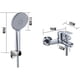 thumbnail image 2 of Kit Mezclador Monomando Grifo y Ducha para Baño, 2 of 4
