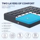 thumbnail image 2 of Cubrecolchón ELEMUSE Memory Foam King de 7,62 cm con refrigeración, 2 of 8
