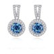 thumbnail image 5 of Aretes de Moissanita para Mujer 1cttw Color D Claridad VVS1 Aretes Colgantes de Diamante Aretes de Boda de Plata Esterlina para Novias Dama de Honor con Certificado, 5 of 9