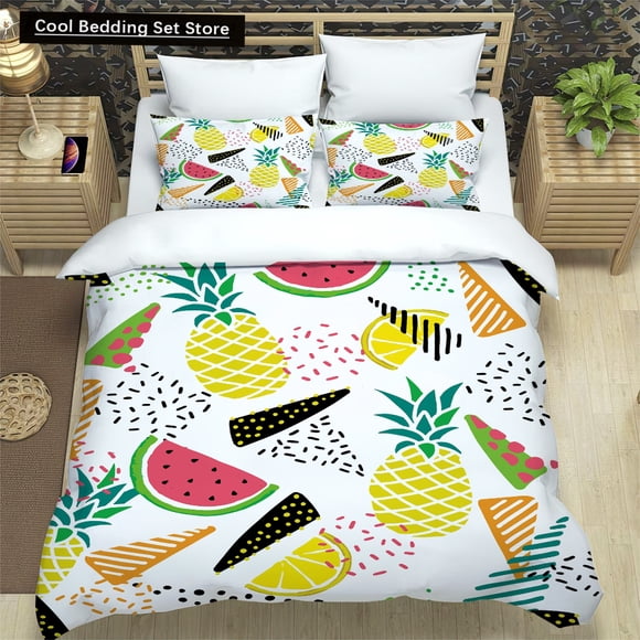 v1930 Bed Sheets Flowers Toucan King Queen Duvet Cover Women Vintage Floral Bedding Set Blue Plant Comforter Cover /pcs Polyester Quilt Cover 3-Piece Bedding Set (1 Duvet Cover + 2 Pillow Shams) Bed S