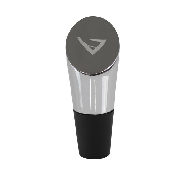 Tapón para Vino Vinturi, Negro, Talla Única, Plateado