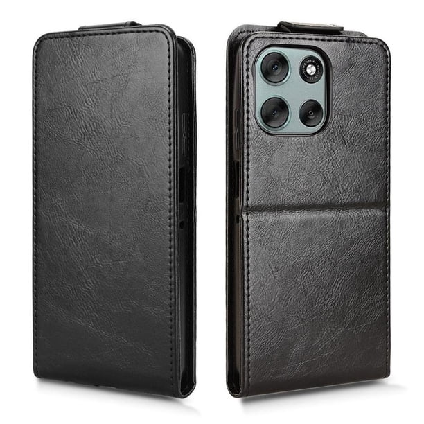 Funda tipo folio para Motorola Moto G56 5G con soporte magnético y protección para la cámara Negro