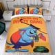 thumbnail image 4 of Deputy Dawg Conjunto de sábanas temático, trío de piezas, cómodo y amigable con la piel, diseño único, regalo de decoración para el hogar para familiares, amigos y fans,140cm *210cm, 4 of 6