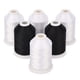 thumbnail image 1 of Hilo Simthread 40WT 1100 m Blanco/Negro – Pack de 6, 1 of 5