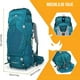 thumbnail image 2 of Mochila de Senderismo 65L Montañismo Impermeable y Liviana Verde, 2 of 4