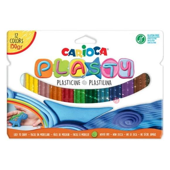Plasticina 12 Colores 150grs Carioca - PS