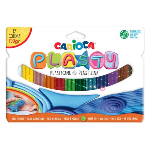 Plasticina 12 Colores 150Grs Carioca - Ps
