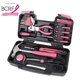 thumbnail image 4 of Juego de herramientas Apollo Tools Original de 39 piezas en caja de herramientas rosa, 4 of 9