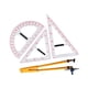 thumbnail image 5 of Juego De Matemáticas De Geometría Con Herramienta De Dibujo De Mango Extraíble Para Maestros De Pizarra Juego De Cuatro Piezas, 5 of 5