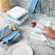 thumbnail image 2 of Juego de paños de cocina KitchenAid Albany, terciopelo azul/blanco, 30 x 30 cm, 8 unidades, 2 of 3