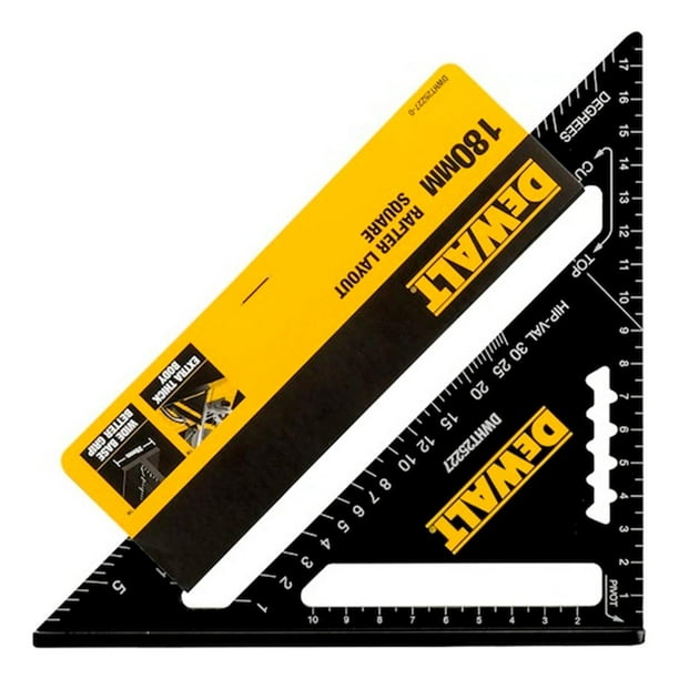 Escuadra Rapida Metálica De 18cm Dewalt Dwht25227-0 negro