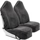 thumbnail image 1 of Funda de asiento de tela de felpa para sudar Season Guard, 2 unidades, gris, 1 of 6