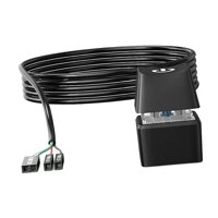 Magideal - Interruptor Móvil De Escritorio Botón De Encendido Y Apagado De Pc De Escritorio Portátil Con Indicador De Luz Led Botón De Interruptor Remoto Externo Cable De 5 M