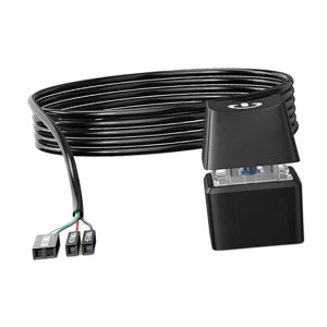 Magideal - Interruptor Móvil De Escritorio Botón De Encendido Y Apagado De Pc De Escritorio Portátil Con Indicador De Luz Led Botón De Interruptor Remoto Externo Cable De 5 M