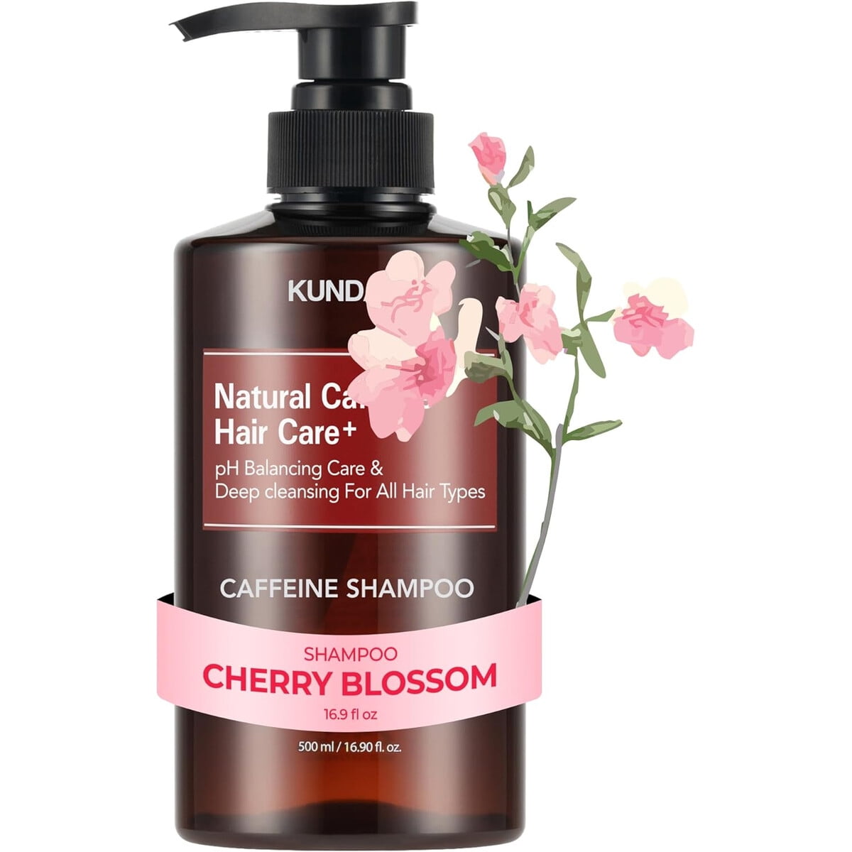 Shampoo Kundal Cafeana Cherry Blossom 500ml Sin Sulfato