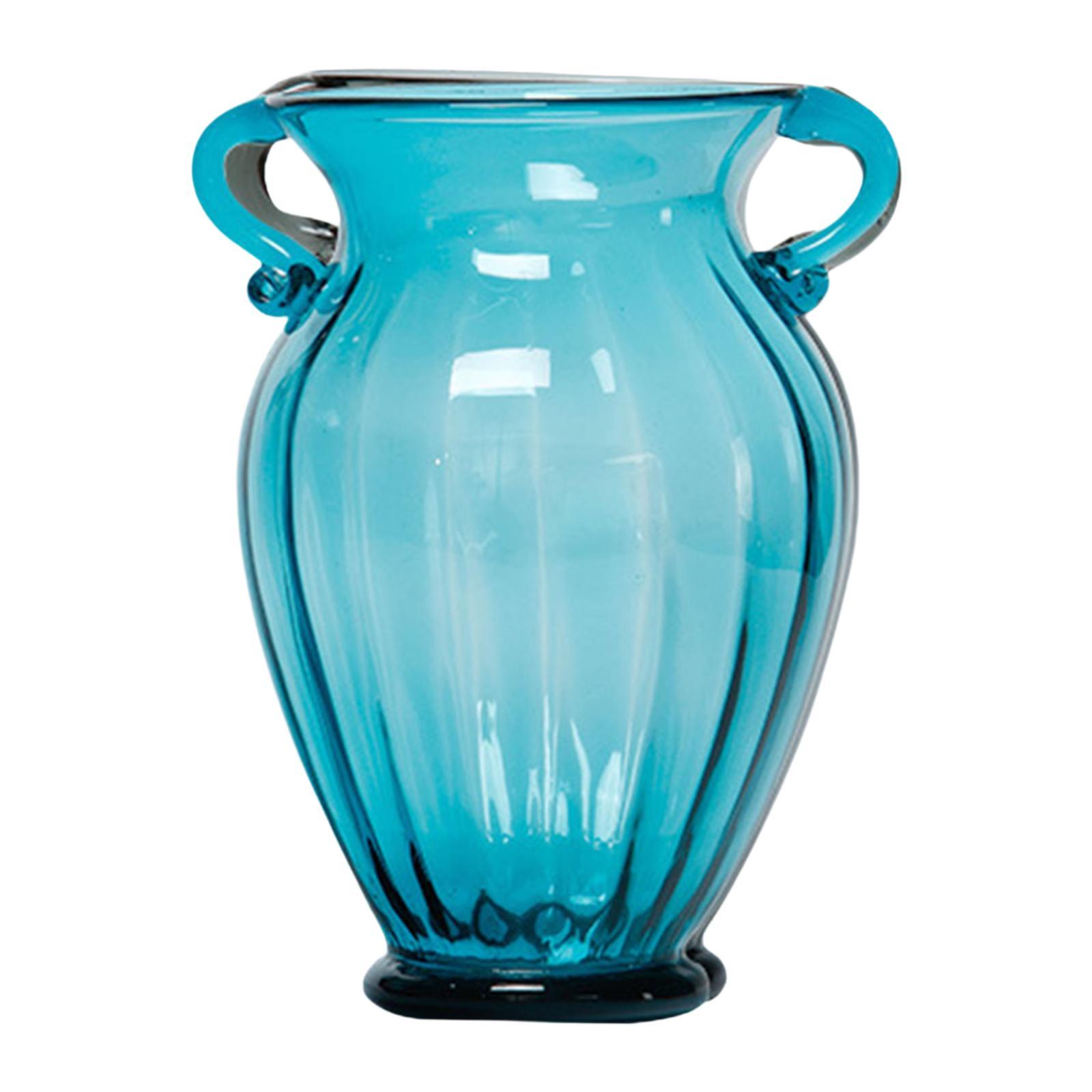 Bothyi - Florero De Escritorio De Cristal De Arte Creativo Para Comedor, Escritorio De Cumpleaños Grande