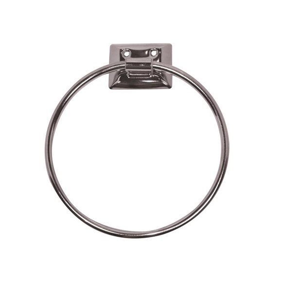 Toallero Decko 4025601, metal cromado plateado, 17 cm