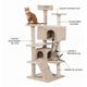 thumbnail image 3 of Rascador Gimnasio para Gatos XL Beige con Múltiples Niveles, 3 of 4