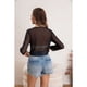 thumbnail image 3 of Top Peto Blusa Gasa Semi Transparente Colores Sexy 8357, 3 of 3