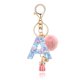 thumbnail image 1 of Llavero OKAICEN 13,5 cm de Resina con Letra Inicial “A” y Bola de Peluche, 1 of 7