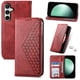 thumbnail image 1 of Funda Flip FOXDOCK para Samsung Galaxy S25 FE , Estilo Billetera con Diseño Rombo, Correa de Mano y Soporte, Uso Diario, 1 of 6