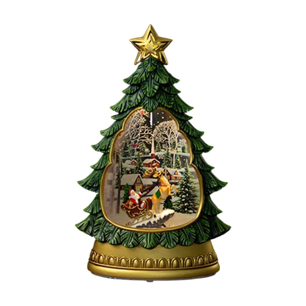 Caja De Música Con Forma De árbol De Navidad, Adorno Creativo Para El Hogar, Dormitorio, Interior, Papá Noel