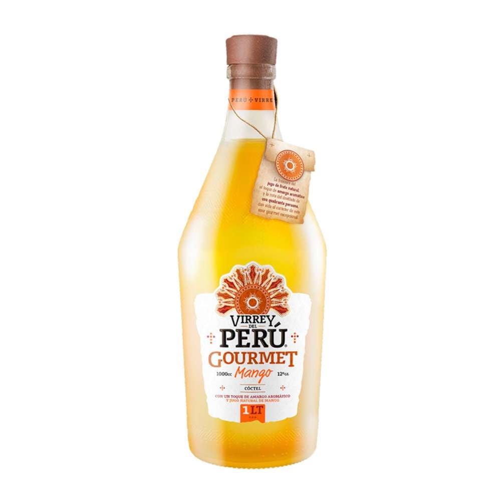 Cóctel Pisco Sour Mango Gourmet 12° Botella 1 L Virrey del Perú