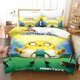 thumbnail image 1 of adventure time finn and jake The Dog Face Bedding Set Single Twin Full Queen King Size Bed Set Aldult Kid Bedroom Duvetcover SetBed Sheets, 1 of 5
