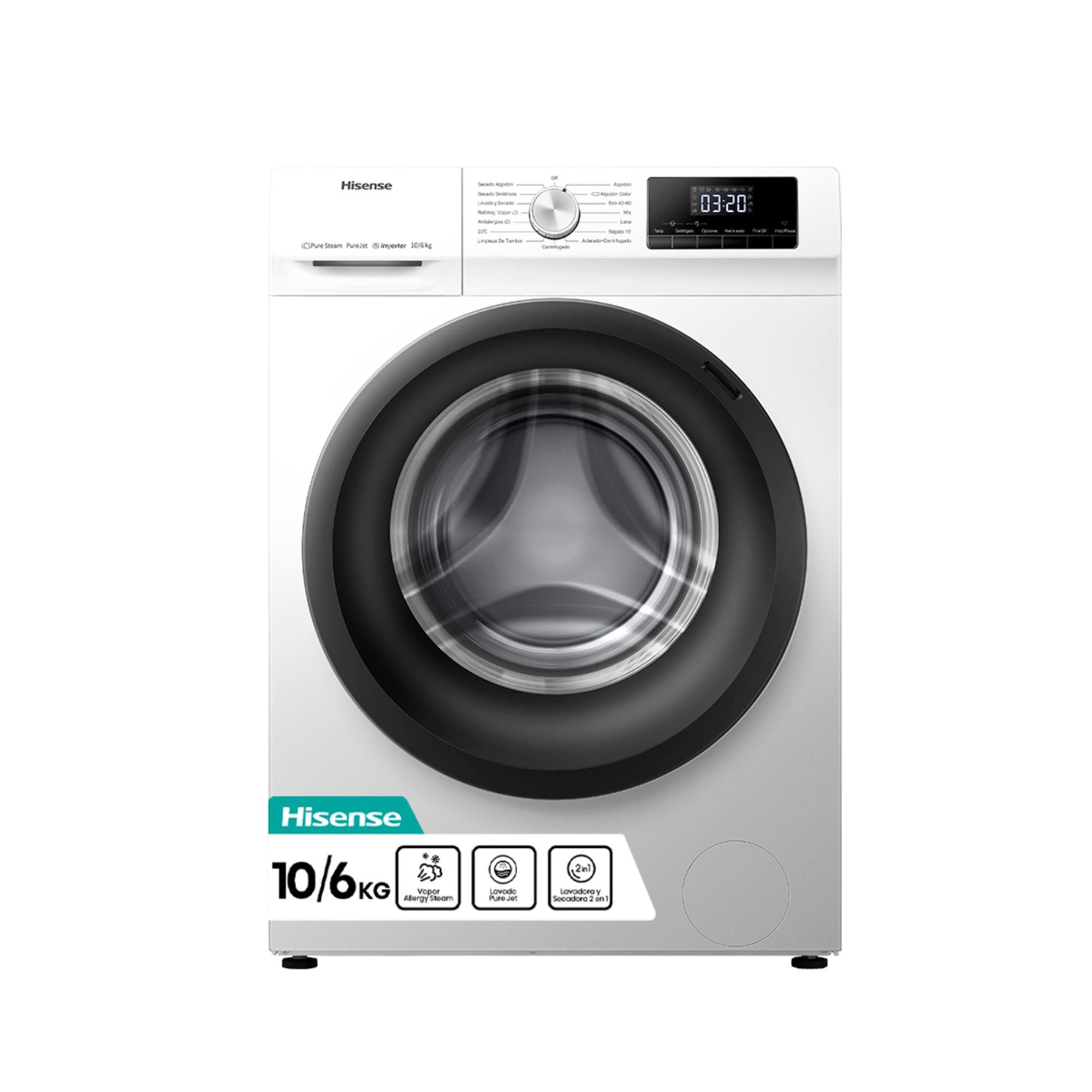 Lavadora Secadora Hisense Wd3Q1042Bw 10Kg/6Kg