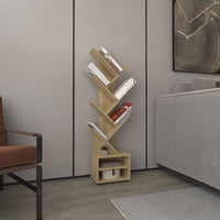 Tuhome - Librero 116,1X30,5X21 Cm Kingstree Fresno