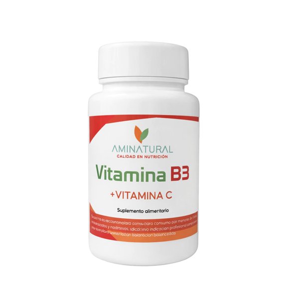 Vitamina B3+ Vit C Aminatural 60 cáps